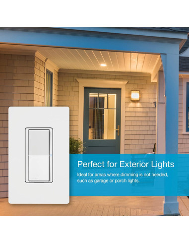 Interruptor Inteligente Claro Lutron DVRFW-5NS-WH-A 5A Blanco
