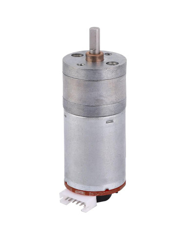 Motor DC 12V con Encoder SatcOp 500RPM para Robot Inteligente