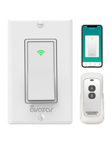 Interruptor de Luz Inteligente Bluetooth Avatar Controls AWS06F