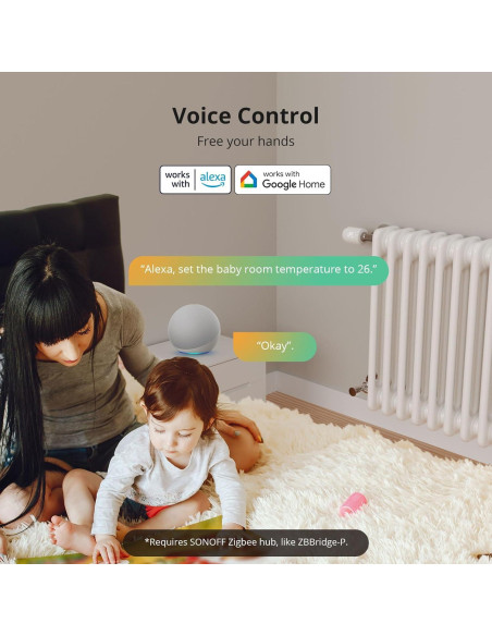Válvula Termostática Inteligente SONOFF Zigbee TRVZB Control Remoto Válvula Termostática Inteligente SONOFF Zigbee TRVZB Control Remoto