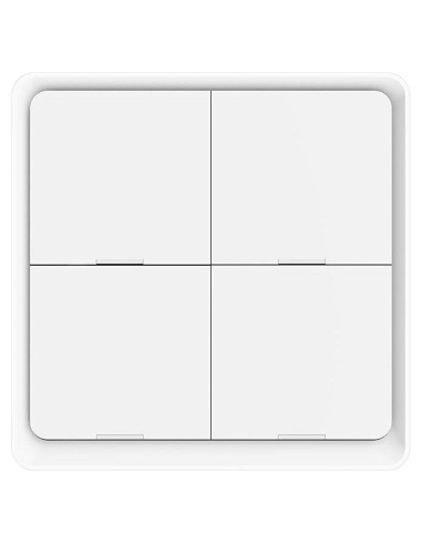 Interruptor Inteligente Inalámbrico ZigBee MoesGo 4 Gang Blanco