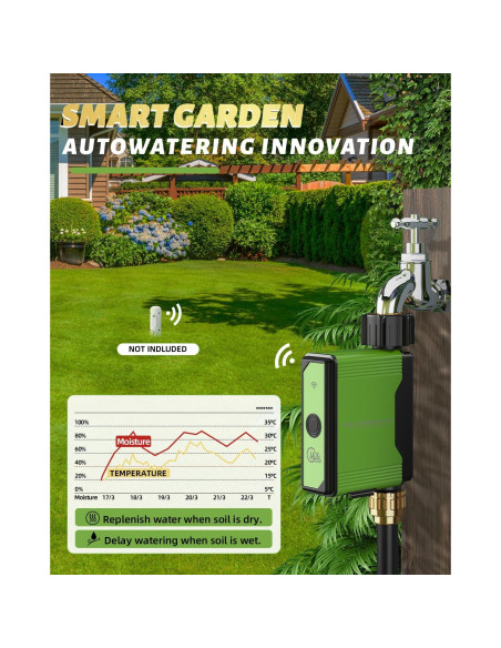 Temporizador de Riego Inteligente GIEX ZIGBEE con Medidor de Flujo Temporizador de Riego Inteligente GIEX ZIGBEE con Medidor de Flujo