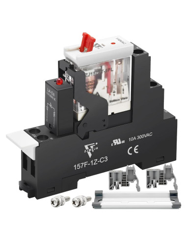 Relé de Potencia Electromagnético ZJWZJH 12A 110V con Luz LED
