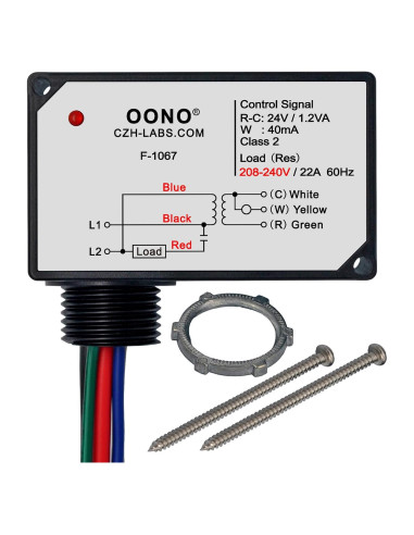 Relé de Calefacción Eléctrico OONO F-1067 240V 22A con Transformador