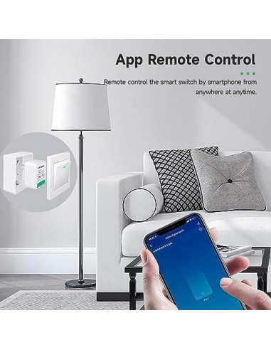 Interruptor Inteligente Mini WiFi IHSENO 2 Unidades Control Tuya