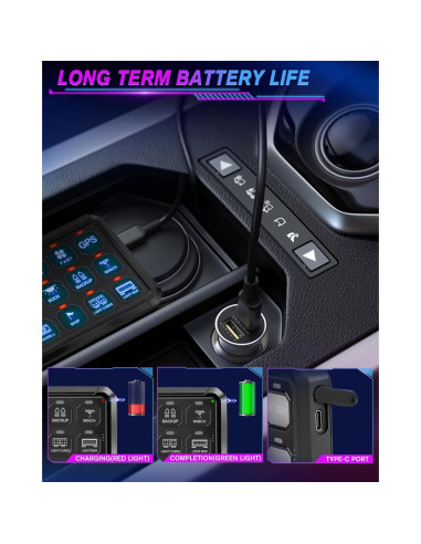 Panel de Interruptores Inalámbrico CO LIGHT 12 con Control Remoto
