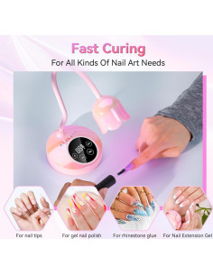 Lámpara UV LED Makartt 30W Mini Recargable con Sensor 2