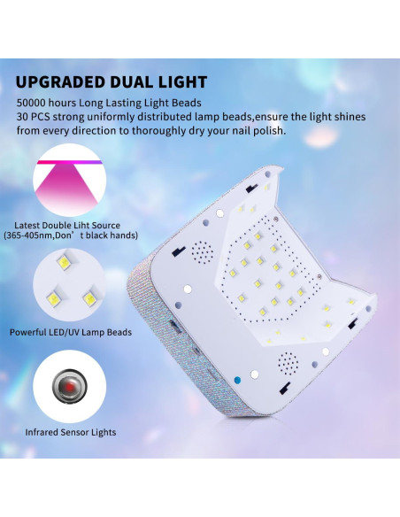 Lámpara de Uñas UV LED Inalámbrica 72W Recargable Justin Club Lámpara de Uñas UV LED Inalámbrica 72W Recargable Justin Club