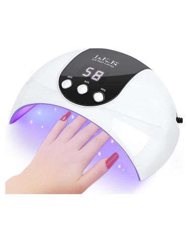 Luz UV para Uñas de Gel LKE 54W con 18 Perlas y Temporizador