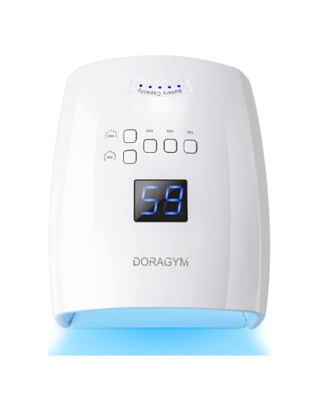 Lámpara de Uñas UV LED DORAGYM 66W Inalámbrica Recargable Lámpara de Uñas UV LED DORAGYM 66W Inalámbrica Recargable