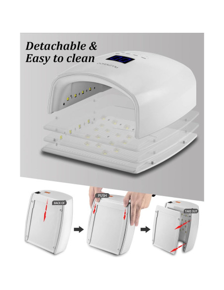 Lámpara de Uñas UV LED DORAGYM 66W Inalámbrica Recargable Lámpara de Uñas UV LED DORAGYM 66W Inalámbrica Recargable
