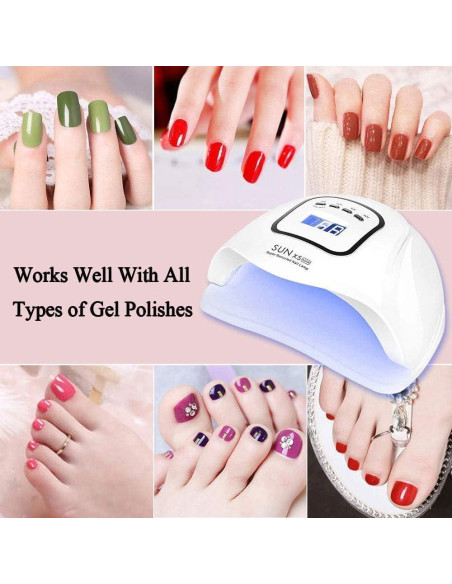 Lámpara de Uñas UV LED 150W Profesional con Temporizador Lámpara de Uñas UV LED 150W Profesional con Temporizador