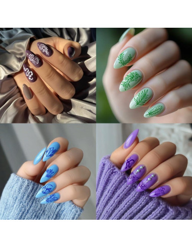 Placas de Estampado de Uñas PH PandaHall 3pcs 78 Patrones