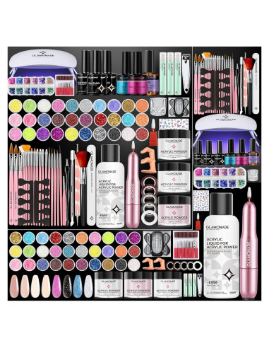 Kit de Uñas Acrílicas Glamónade para Principiantes - Set Completo