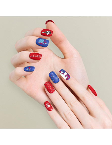 Placas de Estampado de Uñas Patrióticas Blinket - Set de 6 Piezas Placas de Estampado de Uñas Patrióticas Blinket - Set de 6 Piezas