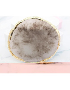 Paleta de Resina para Uñas Beautifultracy 2 Pcs Gris y Púrpura 2