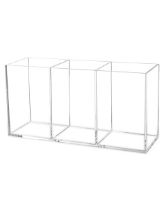 Organizador de Brochas de Maquillaje Cerpourt Acrílico Transparente