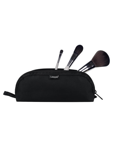 Estuche de Brochas de Maquillaje Gloppie Negro - Viaje 10 Brochas