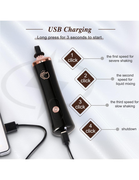 Agitador Eléctrico de Pegamento para Pestañas Eenten USB Agitador Eléctrico de Pegamento para Pestañas Eenten USB