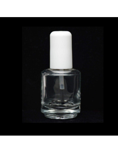 Botella de esmalte vacía Karlash clara con cepillo y tapa 14.79 ml
