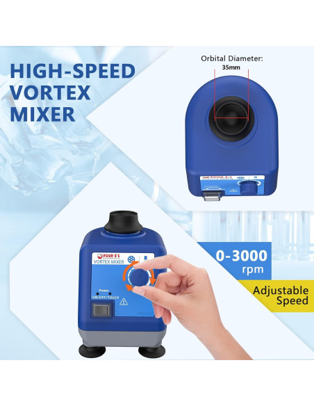 Mezclador Vortex 3000rpm FOUR E'S SCIENTIFIC Laboratorio Mezclador Vortex 3000rpm FOUR E'S SCIENTIFIC Laboratorio