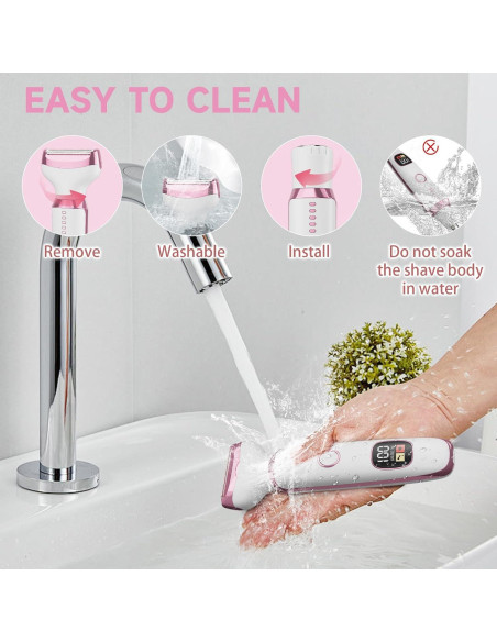 Afeitadora eléctrica para mujeres RUIBO 4 en 1 con LED Afeitadora eléctrica para mujeres RUIBO 4 en 1 con LED