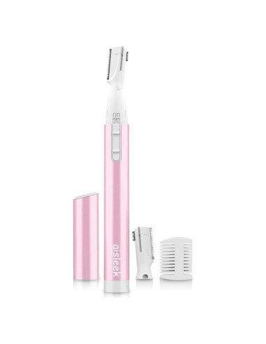 Recortador de Cejas Aisleek Rosa Compacto y Portátil