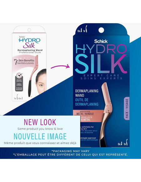 Afeitadora de Dermaplaning Schick Hydro Silk con 6 Repuestos Afeitadora de Dermaplaning Schick Hydro Silk con 6 Repuestos