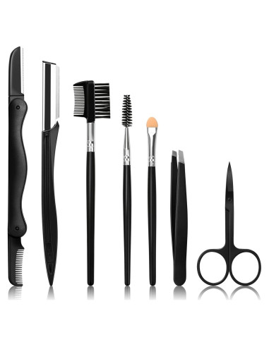 Kit de Cejas 7 en 1 Sunuly - Rasuradora, Tijeras, Pinzas y Cepillos