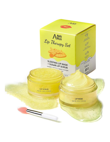 Kit de Cuidado Labial ANAI RUI - Exfoliante y Máscara Nocturna