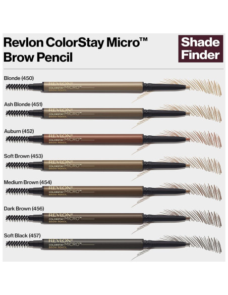 Lápiz de Cejas Micro ColorStay Revlon Marrón Medio 0.085g Lápiz de Cejas Micro ColorStay Revlon Marrón Medio 0.085g