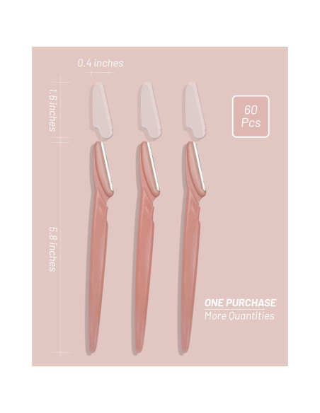 Rasuradora Facial MoHern 60 Pcs Multifuncional para Cejas Rasuradora Facial MoHern 60 Pcs Multifuncional para Cejas