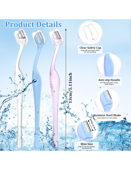 6 Rasuradores de Cejas Mini Quilax - Portátiles y Precisión 6 Rasuradores de Cejas Mini Quilax - Portátiles y Precisión
