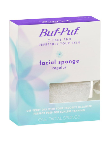 Esponja Facial Buf-Puf Exfoliante Reutilizable 2 Unidades