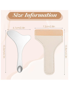 Plantilla de Delineador de Ojos HJZHII 2PCS Acero Inoxidable 2