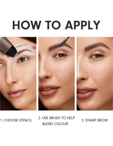Kit de Plantillas para Cejas OETUIOW - 24 Reutilizables Impermeables