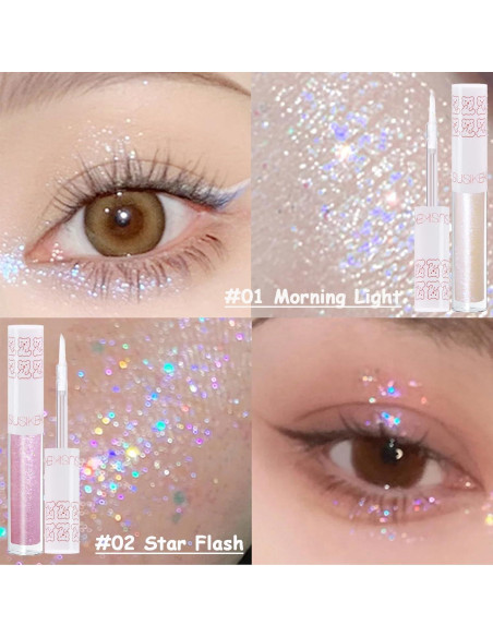 Set de 6 Sombra de Ojos Líquida Brillante SUSIKEKI Set de 6 Sombra de Ojos Líquida Brillante SUSIKEKI