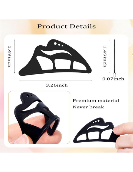 Plantilla de Sombra de Ojos 2PC NFAMRZCAR Silicona Reutilizable Plantilla de Sombra de Ojos 2PC NFAMRZCAR Silicona Reutilizable