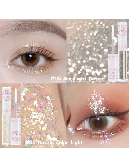 Set de 6 Sombra de Ojos Líquida Brillante SUSIKEKI Set de 6 Sombra de Ojos Líquida Brillante SUSIKEKI