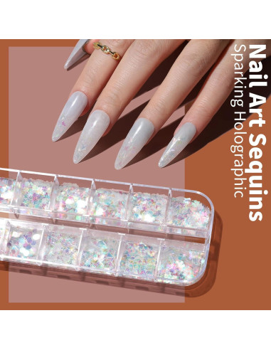 Kit de Arte de Uñas FANDAMEI - 15 Pinceles + Lentejuelas