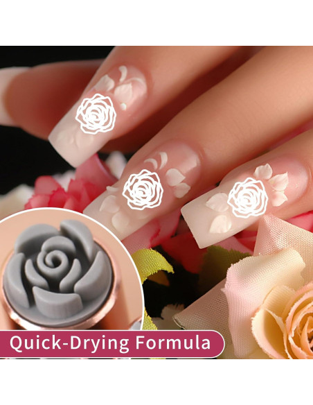 15 Bolígrafos de Estampado Floral METOOLS para Uñas DIY 15 Bolígrafos de Estampado Floral METOOLS para Uñas DIY