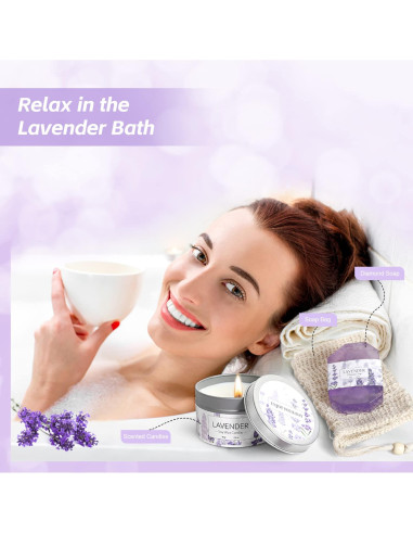 Set de Regalo de Spa de Lavanda Frerdui - 11 Piezas