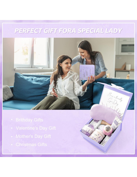 Set de Regalo de Spa de Lavanda Frerdui - 11 Piezas Set de Regalo de Spa de Lavanda Frerdui - 11 Piezas