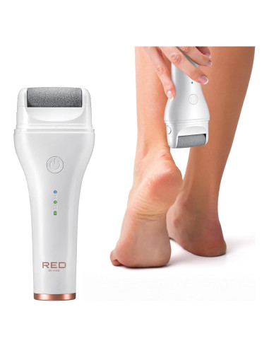 Removedor de Callos Eléctrico Inalámbrico Red by Kiss - 3 Rodillos