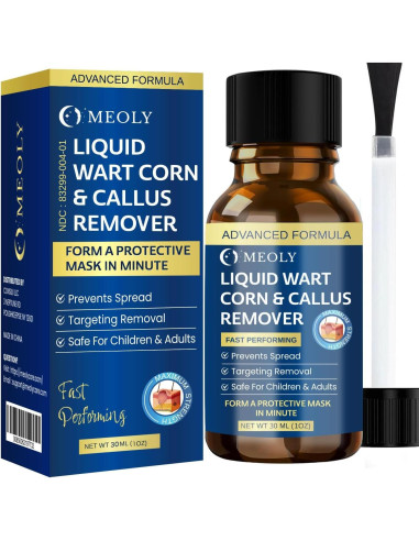 Removedor de Verrugas MEOLY 30 ML - Acción Rápida Ácido Salicílico