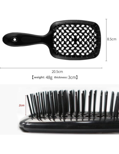 Cepillo Desenredante Lixera 2PCS - Para Cabello Rizado y Seco