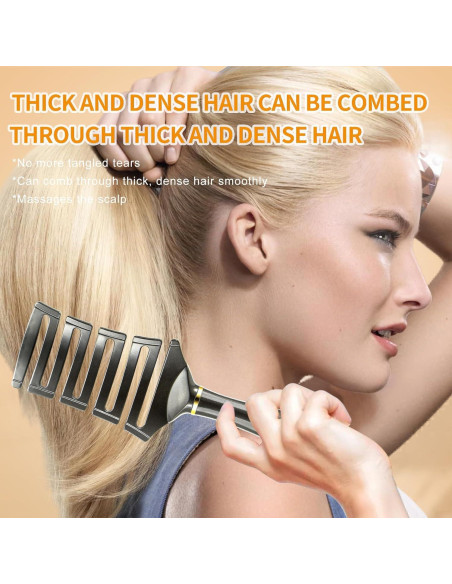 Cepillo Desenredante Curvado SHINLEA para Cabello Rizado 25.5cm Cepillo Desenredante Curvado SHINLEA para Cabello Rizado 25.5cm