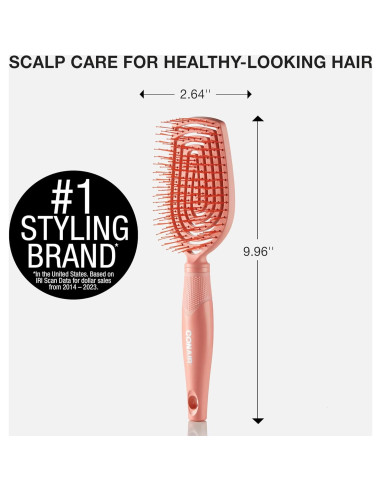 Cepillo desenredante Conair Dual Flex para cabello y cuero cabelludo