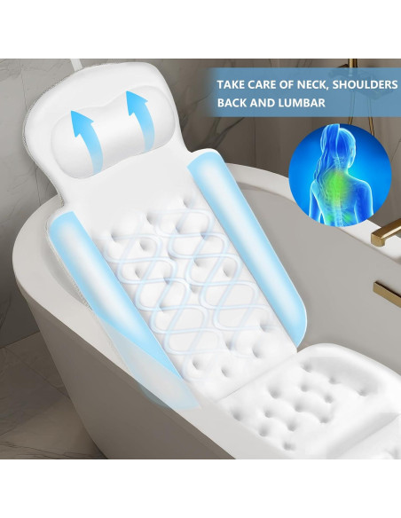 Almohada de Baño de Cuerpo Completo sxiiro 130x40.6cm Almohada de Baño de Cuerpo Completo sxiiro 130x40.6cm