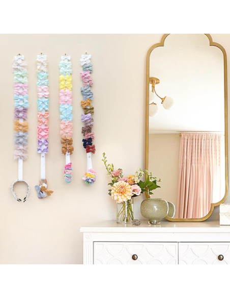 Soporte para Lazos POVETIRE 6 Piezas Organizador Blanco Soporte para Lazos POVETIRE 6 Piezas Organizador Blanco